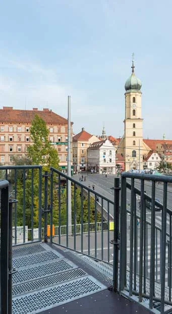 Außentreppe, Zugang Echoraum, Camera Austria, Graz